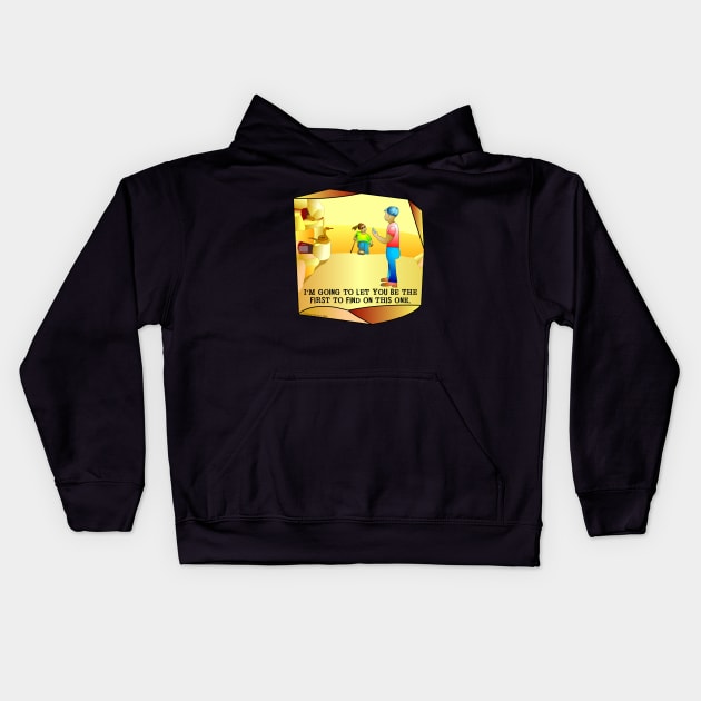 Geocaching First to Find Kids Hoodie by Barthol Graphics